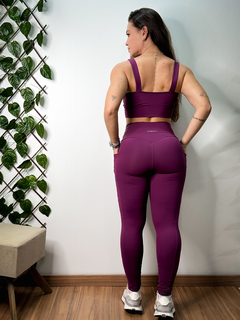 Conjunto Legging Pamela e Gabi - Malbec na internet