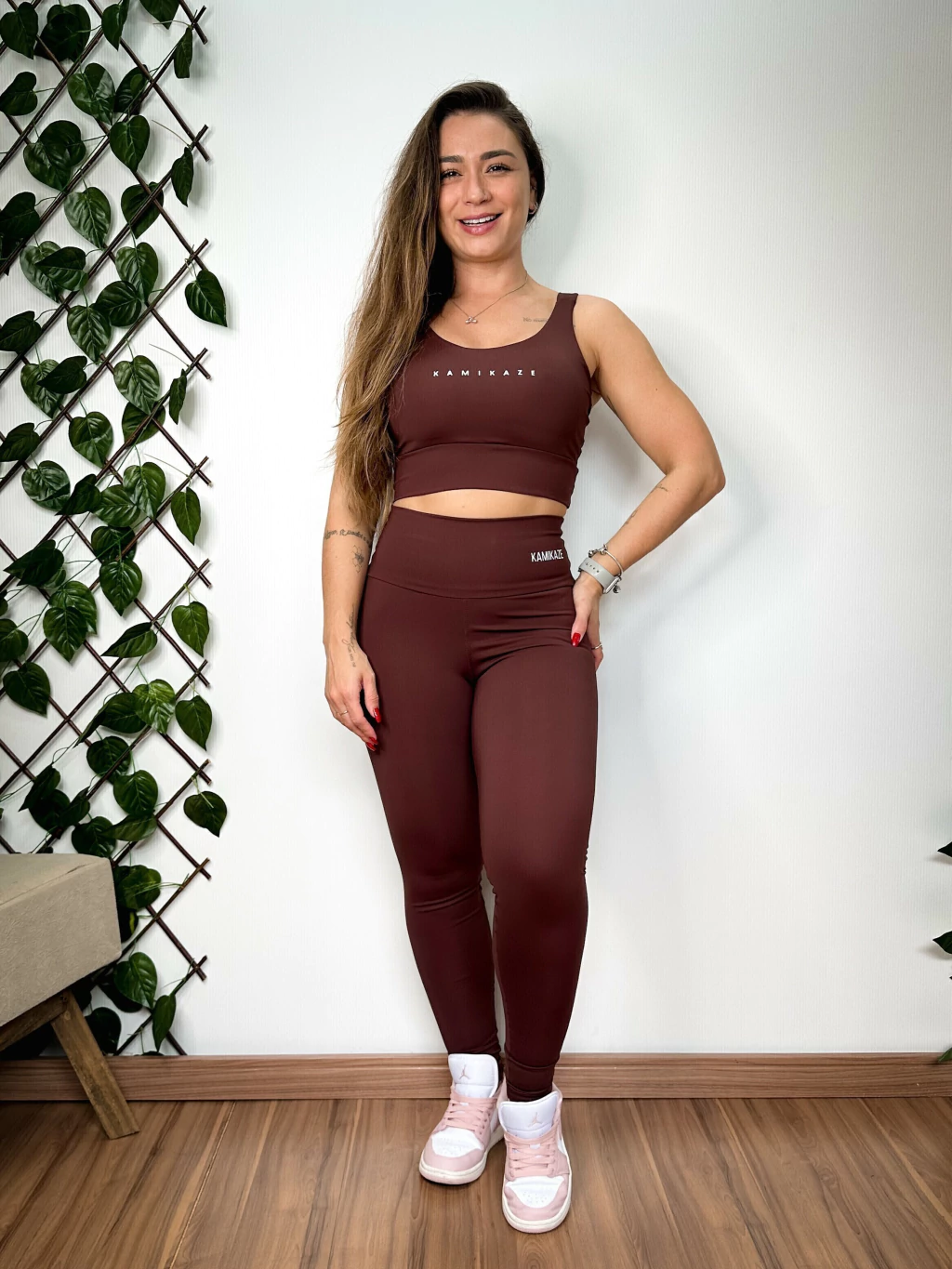 Conjunto Legging Pri e Gabi - Coffee