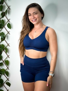 Conjunto Shorts Sara e Ângela - Sweet Blueberry