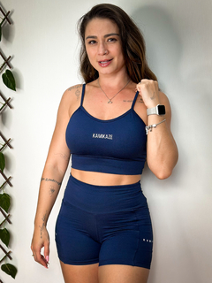 Conjunto Shorts Sara e Bruna - Sweet Blueberry
