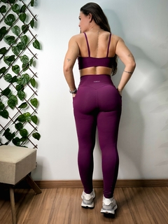 Conjunto Legging Pamela e Moana - Malbec - Kamikaze fitness