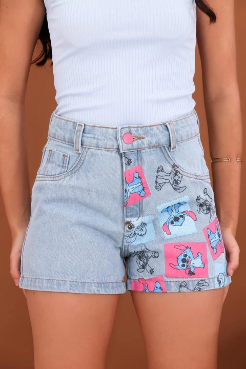 Short Stitch juvenil quadrinho