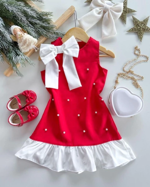 Vestido pérola - vermelho - comprar online