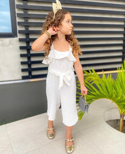 Macacão Lavinia babado duna