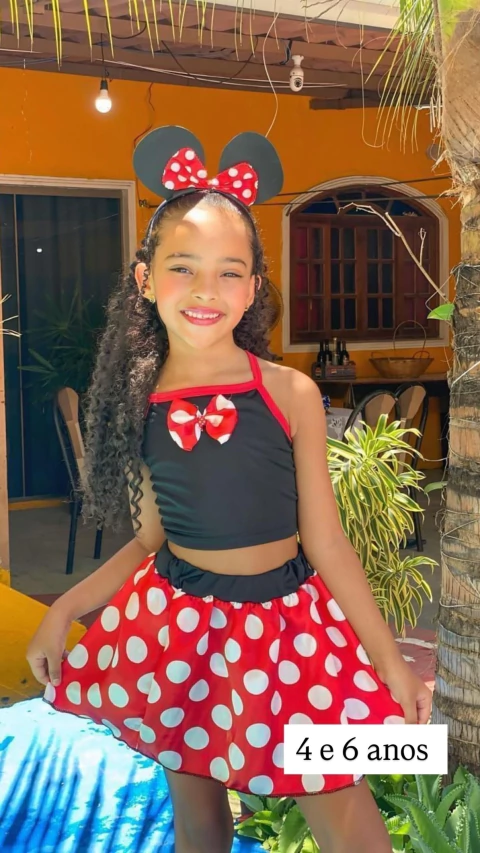 Fantasia minnie 3 peças - comprar online