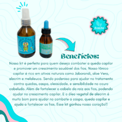 Imagem do Kit Duplinha fortalecimento capilar |1 Tônico Sansão sem Dalila + 1 Óleo vegetal de alecrim