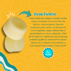CONDICIONADOR SÓLIDOS | FORÇA NA PERUCA | ALECRIM, JOJOBA E RÍCINO