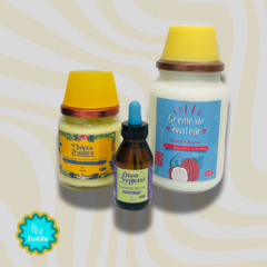 Kit Cachos no Capricho | Hidratação e Definição + Brinde: Óleo de semente de Uva | Artesanais. - comprar online