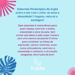 Sabonete de argila preta e tea tree. na internet