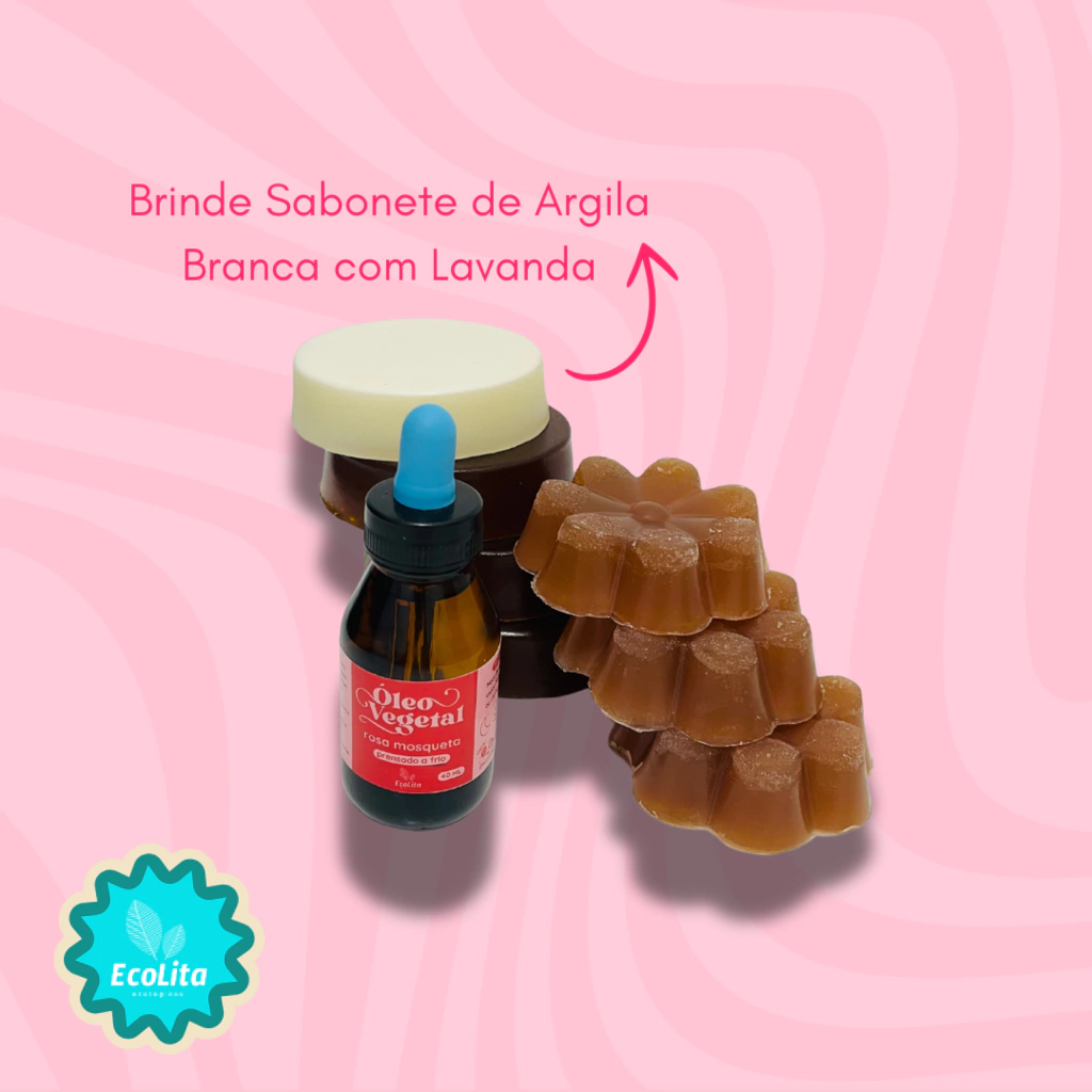 Kit Íntimo Penélope Cheirosa: 3 sabonetes Íntimos de Barbatimão + 3 Sabonetes de Cúrcuma + Óleo de rosa mosqueta +Brinde