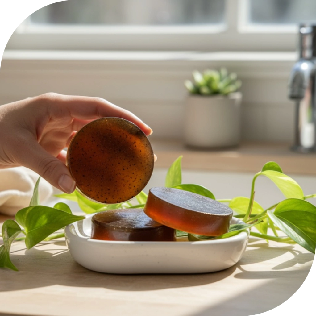 Sabonete de Gerânio com Cúrcuma