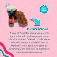 Kit Íntimo Penélope Cheirosa: 3 sabonetes Íntimos de Barbatimão + 3 Sabonetes de Cúrcuma + Óleo de rosa mosqueta +Brinde
