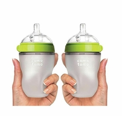 Kit 2 Mamadeiras COMOTOMO Verde 250ml