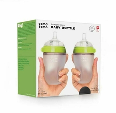 Kit 2 Mamadeiras COMOTOMO Verde 250ml - comprar online