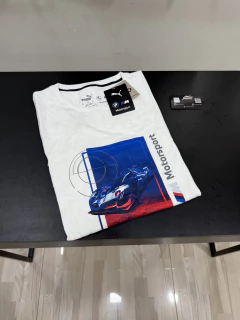 CAMISA BRANCA BMW DESENHO CAR - 100% ORIGINAL- BMW MMS CAR GRAPHIC TEE 2 - comprar online