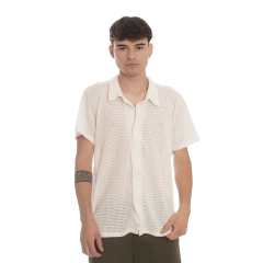 Camisa Crochet Manga Corta