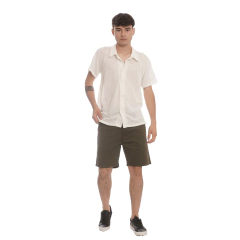 Camisa Crochet Manga Corta - tienda online