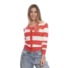 Cardigan Rayado - comprar online