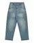 Calça Jeans Curvilinea Desgaste Claro