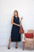 Vestido longo regata com decote redondo Leila na internet