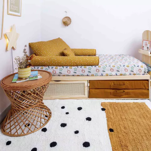 Cama Lótus Pinus com Futon