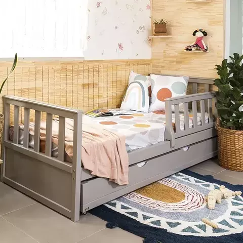 Cama Lua Laqueada com Cama Auxiliar - comprar online