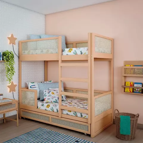 Beliche Lírio com Cama Auxiliar Solteiro - comprar online