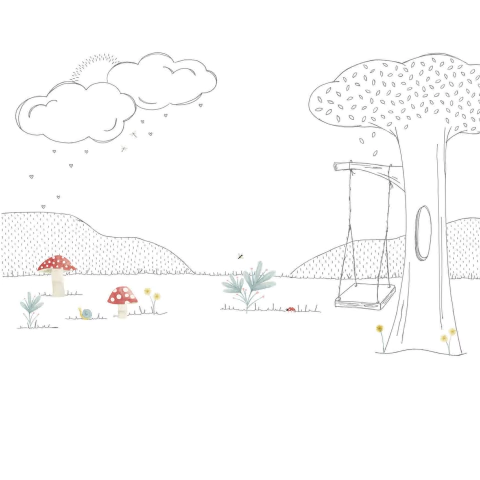 Painel de Parede Cogumelos