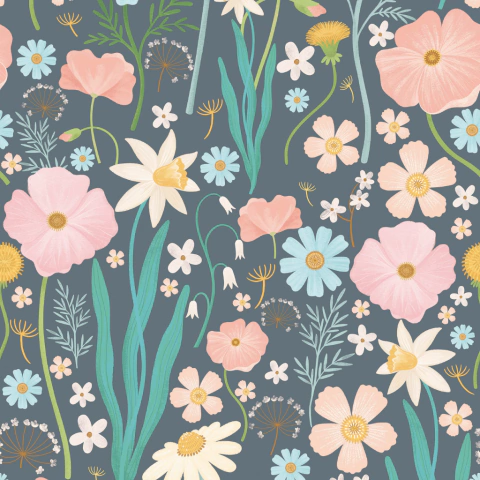 Papel de Parede Sheepy Maxi Flores