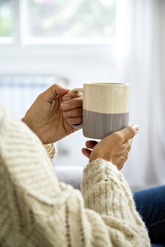 Taza recta bicolor - ElTaller Cerámica