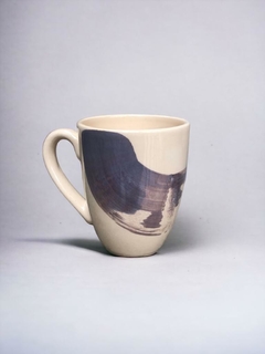 Taza bombé pincelada - ElTaller Cerámica