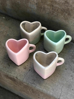Jarrito corazón bicolor - comprar online