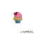 Aplique Cupcake 5cm