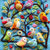 Recorte Estampado Retangular Animais 3D - Modelo 2
