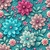 Recorte Estampado Retangular Floral 3D - Modelo 25