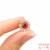 Flor com Strass 10mm - Vermelho - comprar online