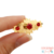 Broche de Metal Banhado - P na internet
