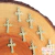 Crucifixo Metal Dupla Face Ouro - 20x12mm