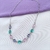 Choker com pedras coloridas