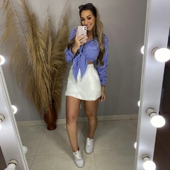 Short Saia Alfaiataria Clare - Acompanha cinto!
