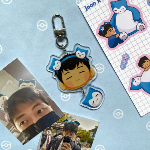 Chaveiro Namjoon + Snorlax - comprar online