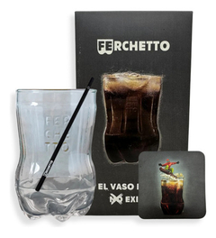 FERCHETTO · VASO + MEZCLADOR + POSAVASO