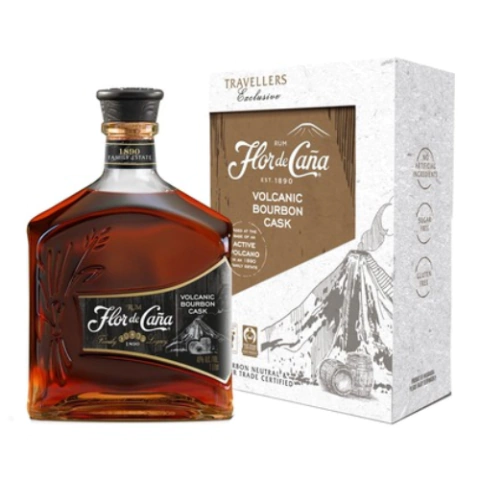 FLOR DE CAÑA · VOLCANIC BOURBON CASK · 1000ML
