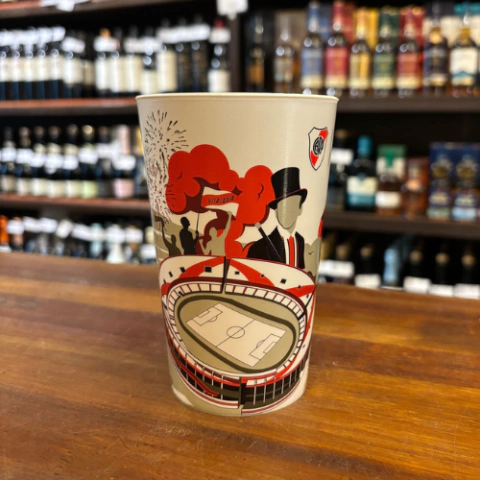QUILMES · RIVER PLATE · VASO · PLASTICO