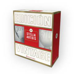 SET · STELLA ARTOIS · EDICION VINTAGE · 2 CHALICE 330ML