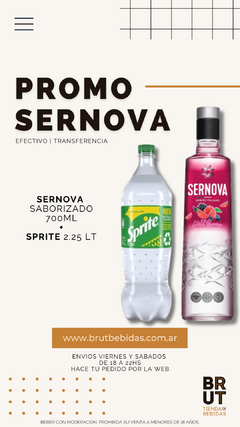 PROMO · SERNOVA SABORIZADO + SPRITE 2.25 LT