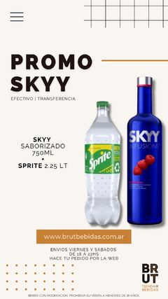 PROMO · SKYY SABORIZADO + SPRITE 2.25 LT