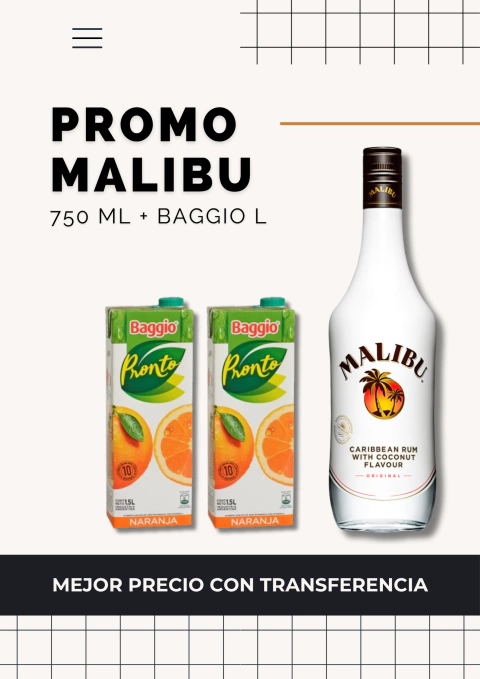 PROMO · MALIBU 750 ML + II BAGGIO L - comprar online