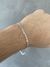 PULSEIRA GRUMET 4MM - 5,5G - 21CM - PRATAS 925