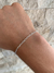 PULSEIRA CADEADO 3MM - 3G - 21CM - PRATA 925